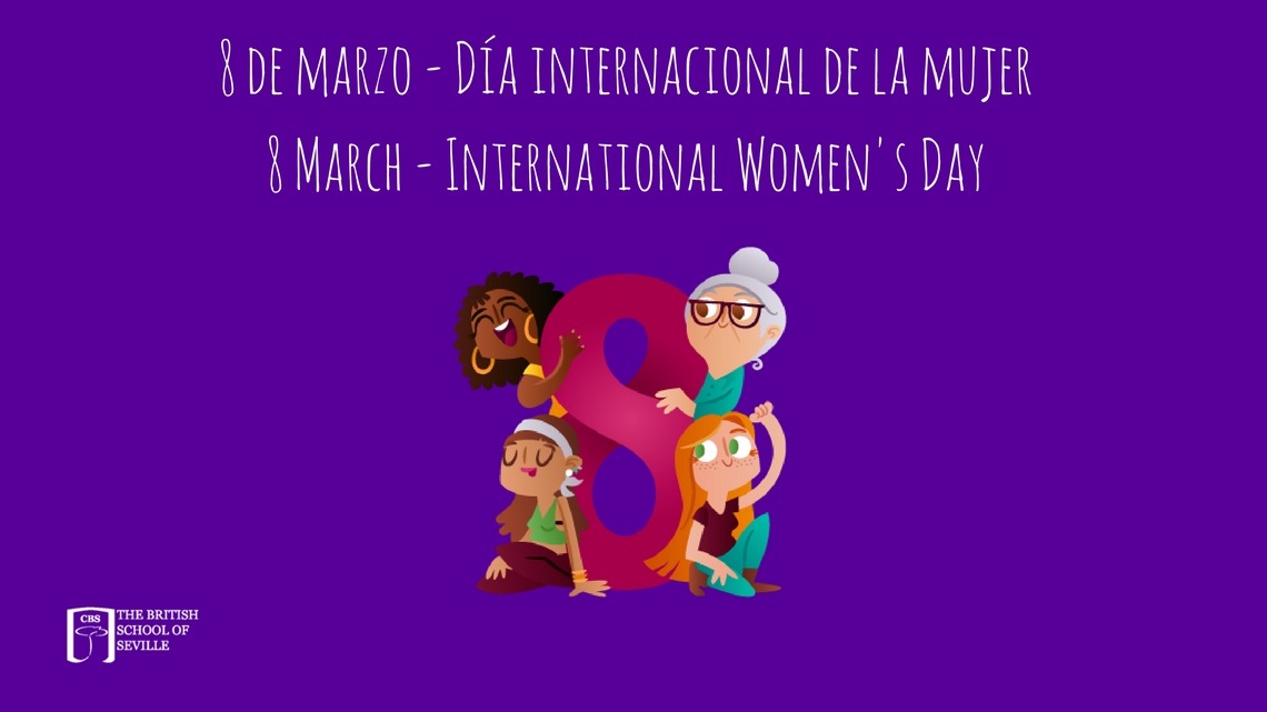 Feliz Día Internacional de la Mujer en colegio británico de sevilla - Happy International woman's day at the british school of seville 2018